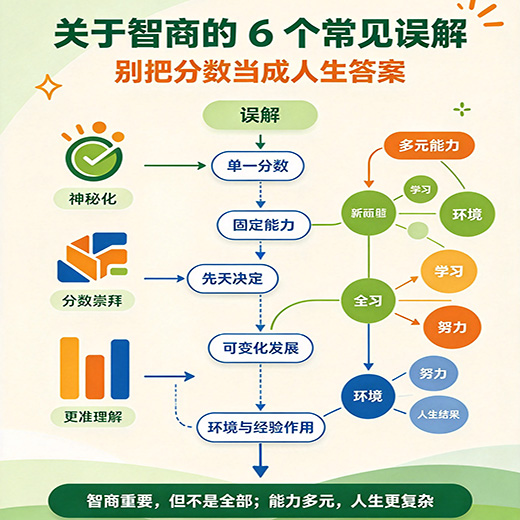 关于智商的 6 个常见误解：哪些说法其实站不住脚